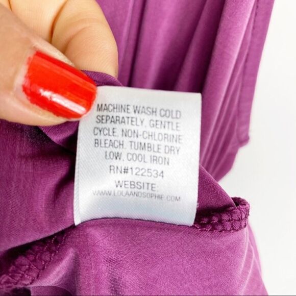 Lola & Sophie New York Jersey Choker Top - Picture 9 of 10